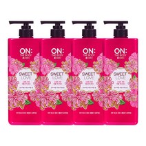 온더바디 스위트 러브 퍼퓸 바디워시 900g 4개