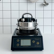 한국가스테크 스마트 밥돌이킹IH 1구 돌솥밥기계 가마솥밥 누룽지 가정용 KGE-001IH, 블랙, 2인 가마솥