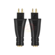 qyfang 플러그 헤드폰 플러그 th610 th900 mmcx 암 핀 컨버터 오디오 잭 어댑터 케이블 커넥터 fostex hifi 헤드폰 어댑터, 3개, 검은 색