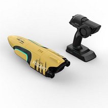 제트보트RC 보트 EDF 제트 보트 더블 EDF 제트 드라이브 RC 보트 해수 달리기 용 장난감, 02 YELLOW