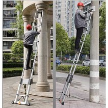 접이식 알루미늄 고리형 사다리 일자 직선 후크 폴딩, 직선 사다리 2.7m