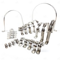 다용도 304 스텐 U자 클립 크립 호스 전기 전선 전기선 케이블 파이프 수도관 튜브 고정 배관 고정용 서스 SUS 새들 셰들 섀들 클램프 양새들 철새들 반도 고정쇠 크램프 M10, P.M60