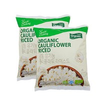 자연원 [퀵쿠킹]유기농 콜리플라워 라이스 600g x 2팩, 단품없음
