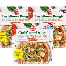 치킨&루꼴라 컬리플라워도우 피자 아이들 간식 410g, 3개