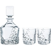 나흐트만 조각 위스키잔 디캔터 3종 세트