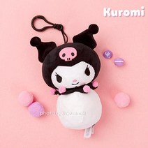 산리오 쿠로미 캐릭터 눈사람 봉제 인형 가방고리 열쇠고리 키링