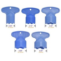 플라스틱 수도꼭지 교체 도구 Spanners 위생 도자기 Inflator 필터 라이너, 01 5 PCS-Different size