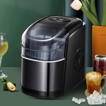 업소용제빙기 20kg 30kg 50kg 100kg 대용량 사무실 각얼음 가정용 투명 얼음 제조기 itop ice maker 소형 아이스 큐브 자동 수조 기계 원통형 아이스 시간, 검은색, 우리를