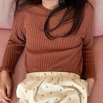 폴니트티셔츠 여아 남아 유아 니트 오호 오렌지키즈