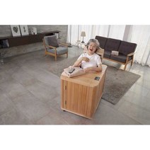 가정용사우나 부스 1인용 가정용 습식 대형, 원목 색상(바퀴 제외)