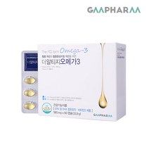 지엠팜 더알티지오메가3 독일 KD파마사 원료 비타민D1000IU 함유, 67.8g, 1개, 더알티지오메가3 1개 (1개월분/60캡슐)