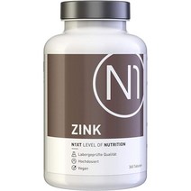 독일직구 N1 아연 25mg 필 연간 365개 서플라이량 대한 높은 용량 데일리 1회만 제품 실험실 검사 채식주의 유당 무첨가 및 글루텐 F, 수량, 상세참조