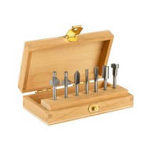 보쉬 드레멜 HSS루터비트세트 7pcs 목재케이스 라우팅, 1개