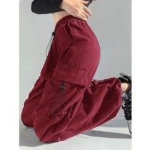 여성카고바지 여성카고팬츠 여성통바지 캐주얼 루즈 핏 빈티지 카고 팬츠 여성용 스웨트 2023 가을 스트리