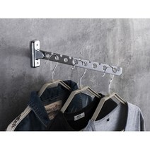 홈스토리 욕실 옷걸이 행거(8구) / 스텐 도어행거, 1