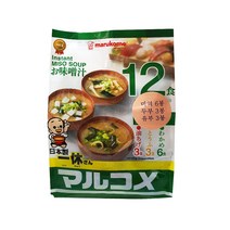 [일본 즉석 된장] 마루코메 잇큐상 겐넨12 봉/미소된장/즉석된장/일본식품/식재료/된장국/일본/된장라면/청국장, 210g, 1개