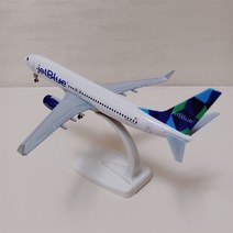 비행기모형 20cm 합금 금속 미국 에어 제트 블루 항공 보잉 737 B737 다이캐스트 비행기 모델 항공기 랜딩 기어 포함