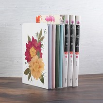 L형 북엔드 철재 2개 화이트 지지대 책꽂이 정리