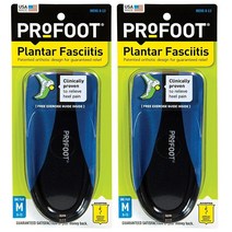 Profoot 남성용 발바닥 신발 깔창 2켤레 8-13, Black and Blue, Black and Blue