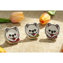 곰돌이포메 석고방향제, 차량용X, 피오니