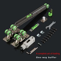 미닫이문 레일 Topknorr 슬라이딩 도어 크레인 풀리 단방향 양방향 버퍼 댐퍼 도어, 협력사, 1000mm, 단방향 버퍼