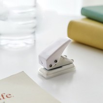 단일 링 미니 구멍 펀치 1 귀여운 종이 10 장 용량 펀처 스크랩북 공예 카와이 문구 375ea07, 02 WHITE