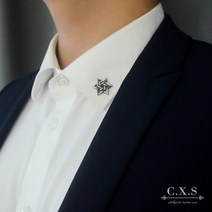 뱃지 장식 포인트 양복 빈티지 악세사리 솔리드 유러피안 남성용 남자 수트 브로치 자켓