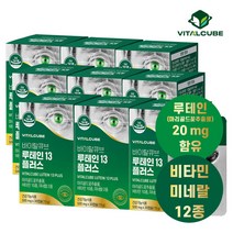 [바이탈큐브] 루테인13 플러스 30캡슐x9개(9개월), 단품, 단품