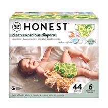 The H원스t Company C리n Conscious 기저귀 | 식물 기반 지속 가능 | 스트라이프 사파리 및 관람 스팟 | 클럽 박스 사이즈 6 (10.2kg(35파운드), Size 6_Beary Cool + Big Trucks