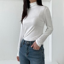 소프트 스판 여성 폴라티셔츠 6color