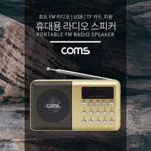 Coms 효도 라디오 FM 휴대용 Gold YX976, 골드