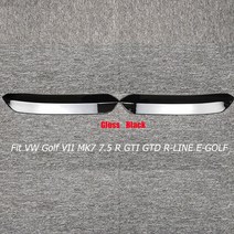 Oettinger Roof Spoiler Extentions 플랩 리어 윙 피트 VW 골프 VII MK7 7.5 R GTI GTD R-LINE E-GOLF 글로스 블랙 2012-2, Gloss Black