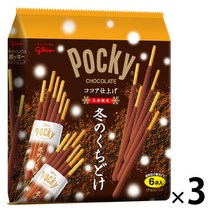 일본과자 신제품 에자키 글리코 겨울한정 입에 녹는 부드러운 포키 6팩입 x 3봉