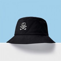 제타스킨 골프 벙거지 모자 남성 여성 버킷햇 빅사이즈, 블랙