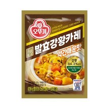 오뚜기 백세 발효강황카레 약간매운맛 80g 3분요리 밥반찬 간편식 자취음식 부식 1세트, 3세트