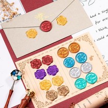 SEALING STAMP 실링 왁스 청첩장 초대장 스티커 1P, 3실링스티커-웰컴
