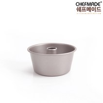 쉐프메이드 4인치 미니 쉬폰 케익팬 (일체형) (지름 9.7cm x 높이 4.5cm), 1개