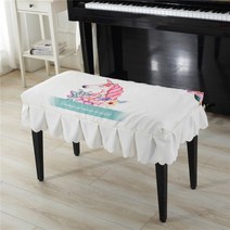 의자 카바 귀여운 레이스 프린팅 패브릭 가구 덮개 북유럽 프린팅 피아노 의자 스툴 다용도, 화열조