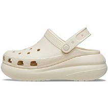 Crocs(크록스) 클래식 크러쉬 클로그 플랫폼 슈즈 - Bone