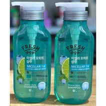 프레시팝 미셀라 그린 허브 레시피 샴푸 모히또, 500ml, 2개