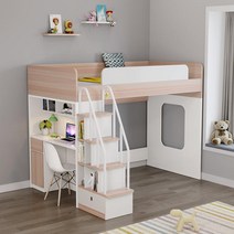 침대 초등학생 벙커 2층 성인 자매방 인테리어 군대, 다른J형 측면 서랍 사다리 수납장 침대 프레