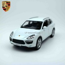 자동차 다이캐스트 포르쉐 카이엔 1:36 장난감 모형 미니어쳐, 화이트