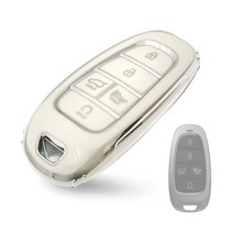 현대 더올뉴투싼NX4 스타리아 넥쏘 아슬란 자동차 스마트 키케이스 키홀더 02 5버튼 바닐라, 현대 캐스퍼 소나타 넥쏘 투싼 02 5버튼 바닐라
