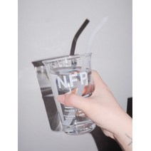 이에스 MBTI 엠비티아이 글라스컵 커피컵 2유형, 컵+빨대, 1개, ESTP