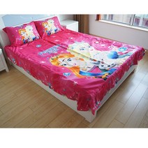 해외직구 냉동 esla 안나 벨라 공주 침구 세트 스파이더 맨 얽힌 bedlinen flatsheet with ruffles pillowcase, Only 2 pillowcases, Frozen elsa anna 3