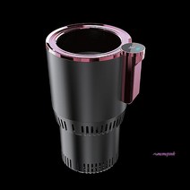 MMSa_보온컵 LED 차량용 텀블러 냉온컵 보냉 머그컵yza925, MMSa_블랙핑크