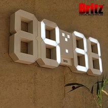 브리츠 BZ-EW524L-ET LED 벽걸이시계, 화이트