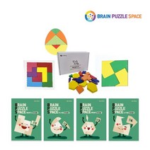 테트로미노 패턴블록 퍼즐 초등도형수학 4종세트 완구, 교구 4종 + 교재 4종 세트