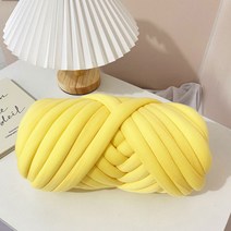 눕눕 포근한 자이언트얀 뜨개질 DIY 1KG, 1KG 라이트옐로우