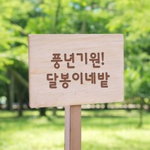쇼픽온 원목간판 텃밭팻말 각인, 2개
